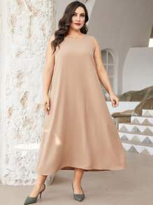 Al Najma Plus Graphic Print Belted Abaya Set - Navy Blue - View 6