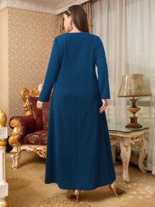 Modelyn Vestido túnico con estampado geométrico - Agua verde azul - Ver 2