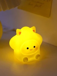 1pc Plastic Creativity Night Light, Cute Star Design Baby Light For Bedroom - Yellow - View 6