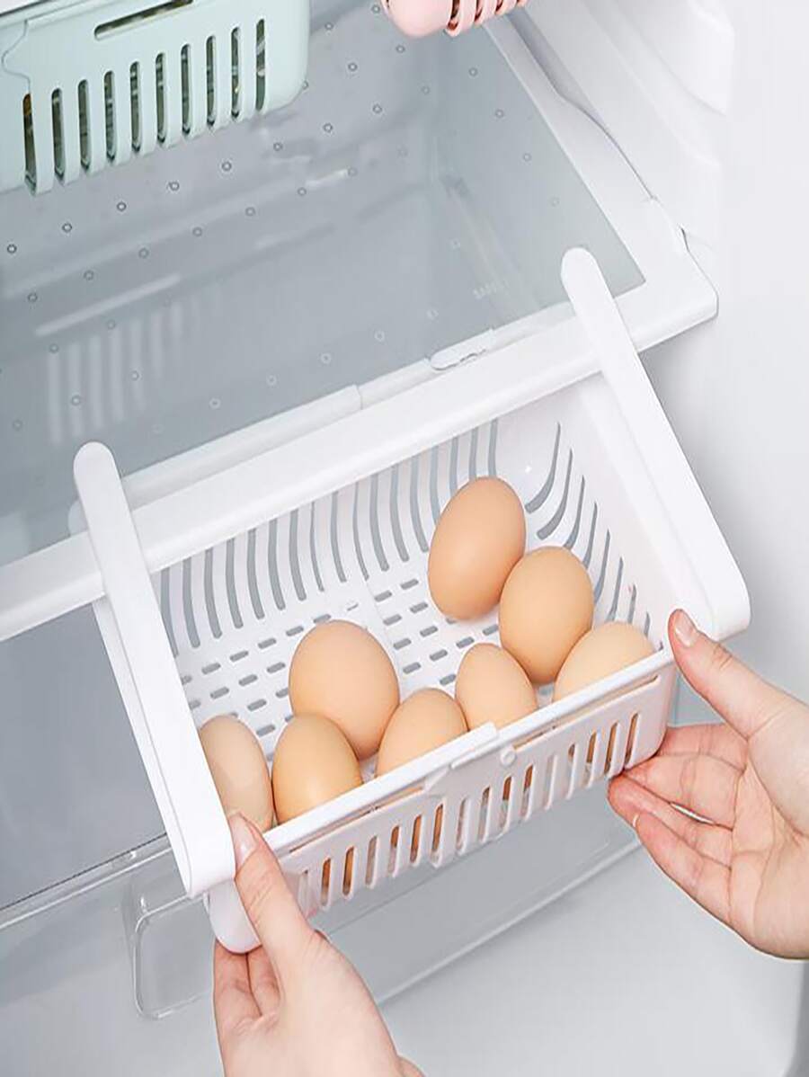 1 giá để đồ bằng nhựa, giá đỡ màu trắng hiện đại cho tủ lạnh - trắng - Xem 1