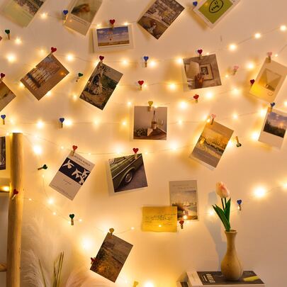 1入組帶夾子塑料燈串用於家居裝飾性LED燈串