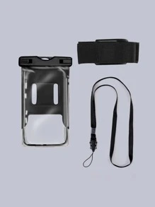 1入組觸控式螢幕防水袋 - 黑色 - 查看 3