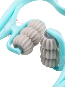 1pc Multifunctional Neck Massage Roller - Baby Blue - View 4