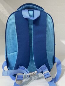 Chicos Mochila clásica con estampado de dibujos animados medio - Celeste - Ver 2