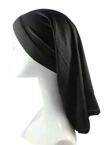 Solid Head Wrap - Black - View 4