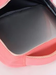 Chicas Mochila clásica con estampado de dibujos animados medio - Rosado Sandía - Ver 4