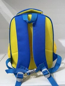 Chicos Mochila clásica con estampado de dibujos animados medio - azul real - Ver 2