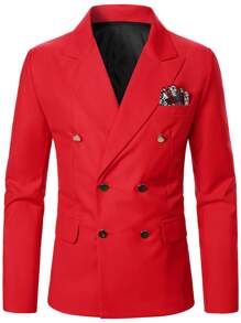 Manfinity Men Double Breasted Blazer & Suit Trousers - Multicolor - View 4