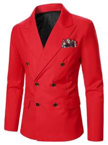Manfinity Men Double Breasted Blazer & Suit Trousers - Multicolor - View 5