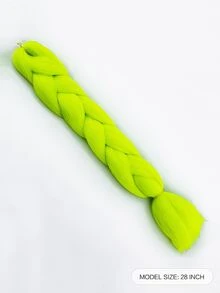 Trenza de pelo sintético largo - verde menta - Ver 2