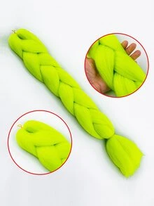 Trenza de pelo sintético largo - verde menta - Ver 5