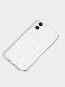 音符圖案圖案透明手機殼 - 無色 - 查看 4