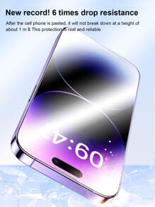 Phim cường lực bảo vệ màn hình chống rơi HD Tương thích với iPhone15/15Plus/15Pro/15Promax - Trong sáng - Xem 6