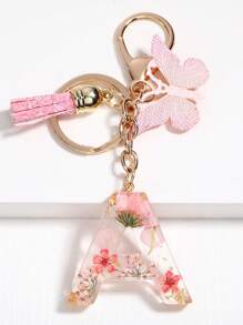 Boho Butterfly & Tassel Charm Keychain