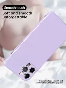 Tương thích với ốp lưng điện thoại cơ bản, tương thích với ốp lưng điện thoại 16 trơn mịn, phiên bản quốc tế, không phải phiên bản nội địa. - Màu tím hoa cà - Xem 4