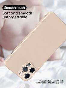 Smooth Touch Plain Phone Case - Khaki - View 4