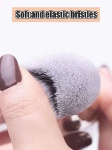 1 Cọ Trang Điểm Bạch Kim Flat Cream Foundation Brush Cho Sản Phẩm Trang Điểm Chuyên Nghiệp - trắng - Xem 3
