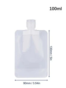 2pcs 100 ML Empty Lotion Subpackage Bottle , Travel Essentials