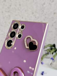 Telefon Hülle Mit Schwan Dekor Und Ständer, Kompatibel Mit Iphone15/15plus/15pro/15promax, Kawaii-stil