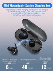 素色無綫耳機 - 黑色 - 查看 6