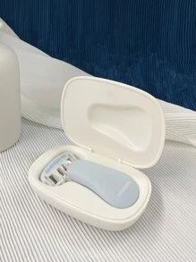 colorlamb 1Pc Colorlamb Portable Shaving Razor For Women Bikini Leg Hair Private Body Shaver Use 5 Layer Skin Care Soap Blades Cartridge Hair Removal Manual Travel Shaver White Color ,Hair Products And Accessories For Barber Salon Beauty Travel Essentials