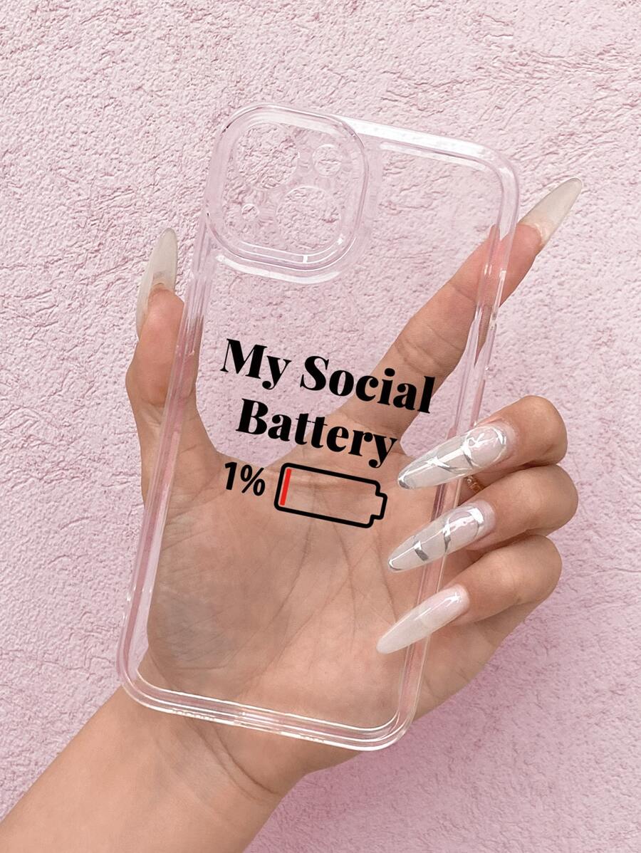 字母圖案手機殼 - 彩色 - 查看 1