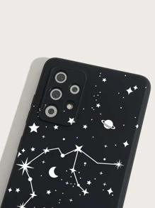 Vỏ điện thoại họa tiết ngôi sao - Đen và trắng - Xem 3