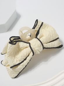 Bow Decor Hair Claw - Apricot - View 2