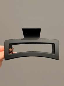 4pcs Daily Minimalist Model Solid Color Hair Claws Casual - Multicolor - View 4