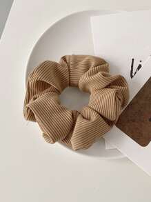 Set de 4 piezas de coleteros y scrunchies de punto premium a rayas para mujer, accesorios para el cabello de estilo minimalista vintage elegante, adecuados para vestirse diariamente, maquillarse, recogidos y coletas