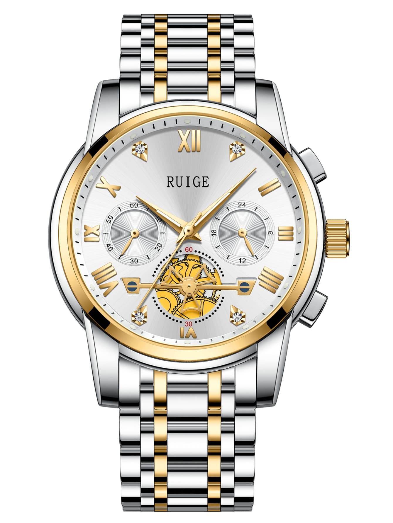 RUIGE Men Triple Dial Date Quartz Watch | SHEIN USA