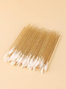 FULL BEAUTY 50入組金色棍棒適用於指甲片表皮推和去除器套裝適用於美甲和修腳一次性套裝有用和沙龍-不會輕易折斷 - 黃色 - 查看 6