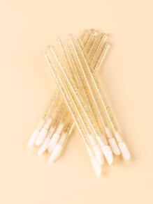 FULL BEAUTY 50入組金色棍棒適用於指甲片表皮推和去除器套裝適用於美甲和修腳一次性套裝有用和沙龍-不會輕易折斷 - 黃色 - 查看 8