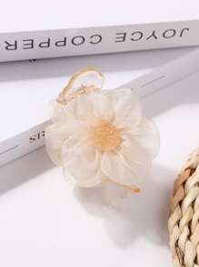 女孩花朵裝飾髮爪