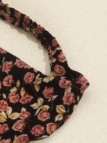 3入組女孩花朵印花髮帶