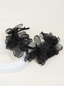 小女童蝴蝶結裝飾髮箍 - 黑色 - 查看 5
