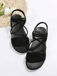 Damskie sandały na płaskim obcasie