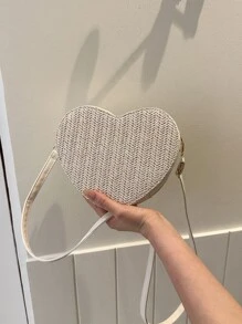 Bolsos cruzados de mujer Liso Ajustable De moda Vacación - Beis - Ver 5