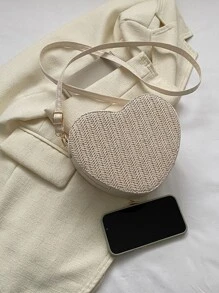 Bolsos cruzados de mujer Liso Ajustable De moda Vacación - Beis - Ver 8