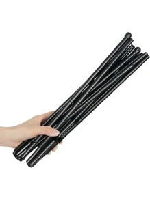 1pc Metal Art Easel Stand With 9 Segments, 169cm In Height And 120cm In Width, Convenient Style For Students And Artists, Portable & Foldable With Tripod Design - Black - View 6