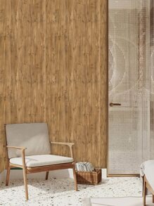 1roll Wooden Pattern Wall Paper, Modern PVC Wall Adhesive Roll For Home Decor - Multicolor - View 7