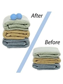 1pc PVC Laundry Ball, Daily Solid Color Reusable Washing Ball For Washing Machine - Baby Blue - View 2