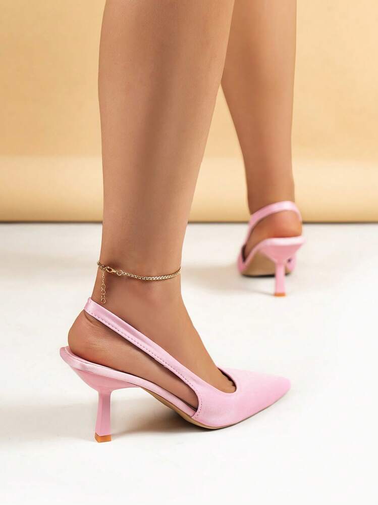 Giày cao gót Nữ - Hồng - Xem 4