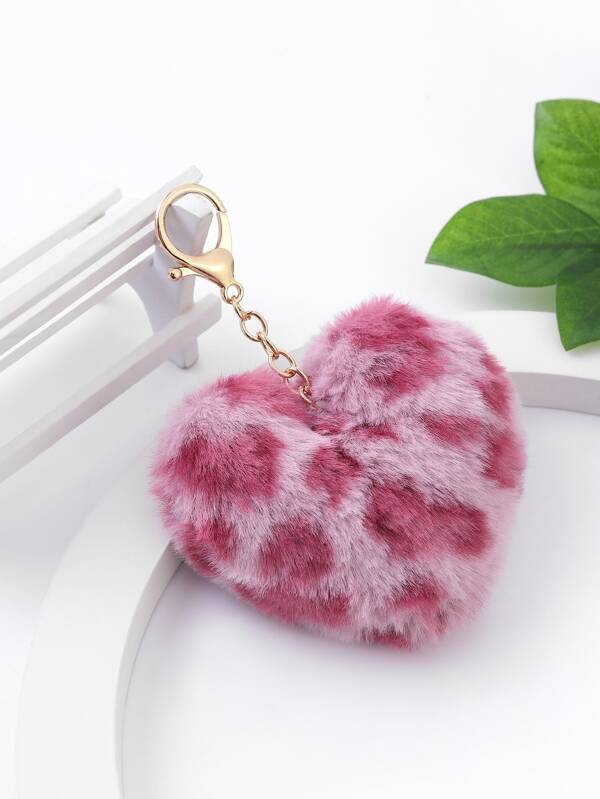 Fashion-Forward Leopard Fluffy Ball Keychain: Add A Chic Touch To Your Bag Or Car Keys! Bag Accessories Bag Charms Gifts Valentine'S Day Stylish For Teen Girls Women College Students Teacher White-Collar Workers Rookies & White-Collar Workers Gift Accessories Decor Present Car Accessories Women Key Chain Charms Cute Keychain Back To School Supplies Gifts For Teachers Plush Keychain Pom Poms