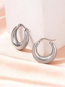 Hoa tai vòng tối giản - Vàng - Xem 1