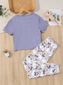 Đồ mặc nhà Gái Hoạt hình Slogan Dễ thương - Nhiều màu - Xem 2