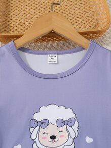 Đồ mặc nhà Gái Hoạt hình Slogan Dễ thương - Nhiều màu - Xem 3