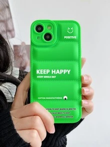 Vỏ điện thoại hình chữ cái Puffer - Nhiều màu - Xem 3