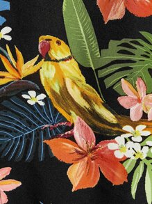 GENTILAND Men Tropical Print Shirt - Multicolor - View 3