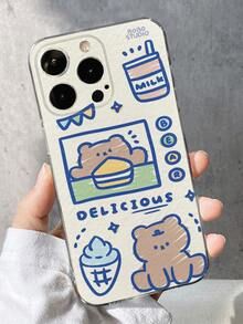 Vỏ điện thoại in hình gấu hoạt hình - Nhiều màu - Xem 1